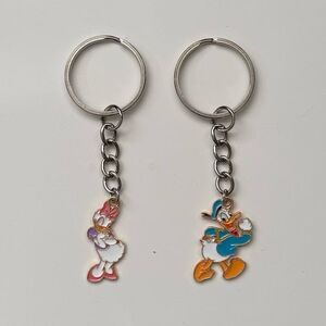 Donald Duck And Daisy Duck Matching Keychain Set